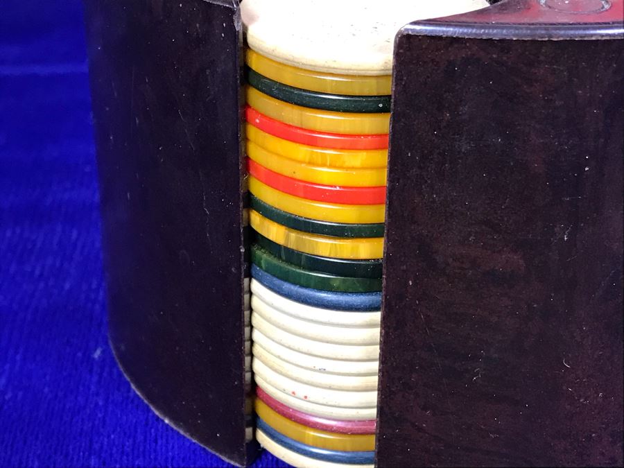JUST ADDED - Vintage Poker Chip Carousel With Poker Chips And Buffalo Chips [Photo 5]