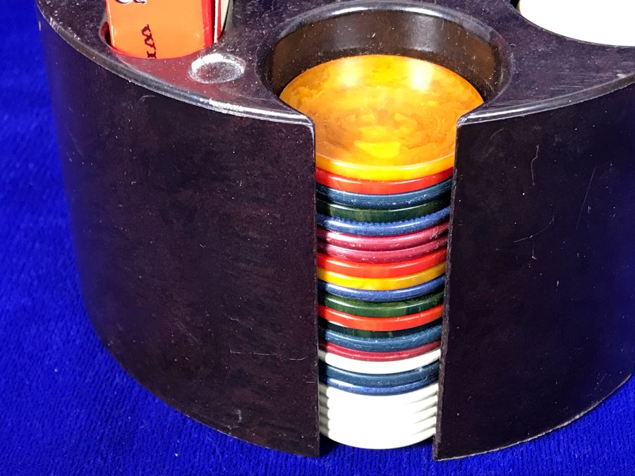 JUST ADDED - Vintage Poker Chip Carousel With Poker Chips And Buffalo Chips [Photo 8]