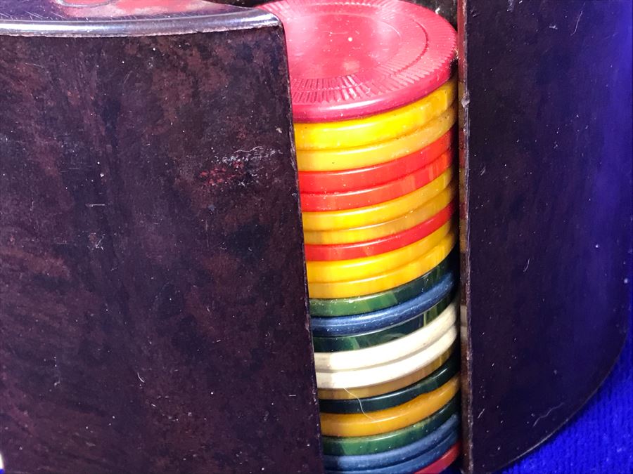 JUST ADDED - Vintage Poker Chip Carousel With Poker Chips And Buffalo Chips [Photo 6]