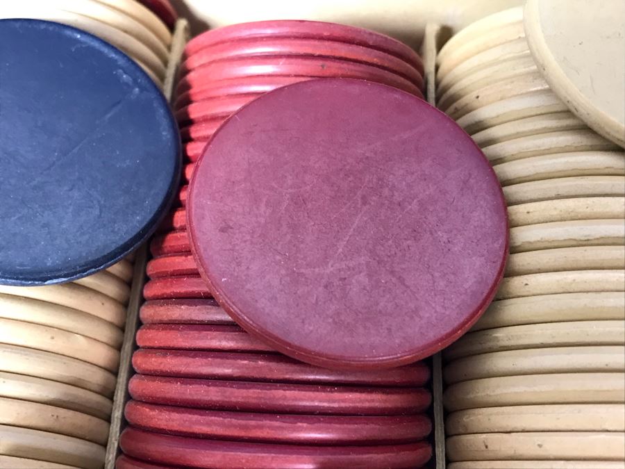 JUST ADDED - Vintage U.S. Poker Chips 1.5' With Box [Photo 5]