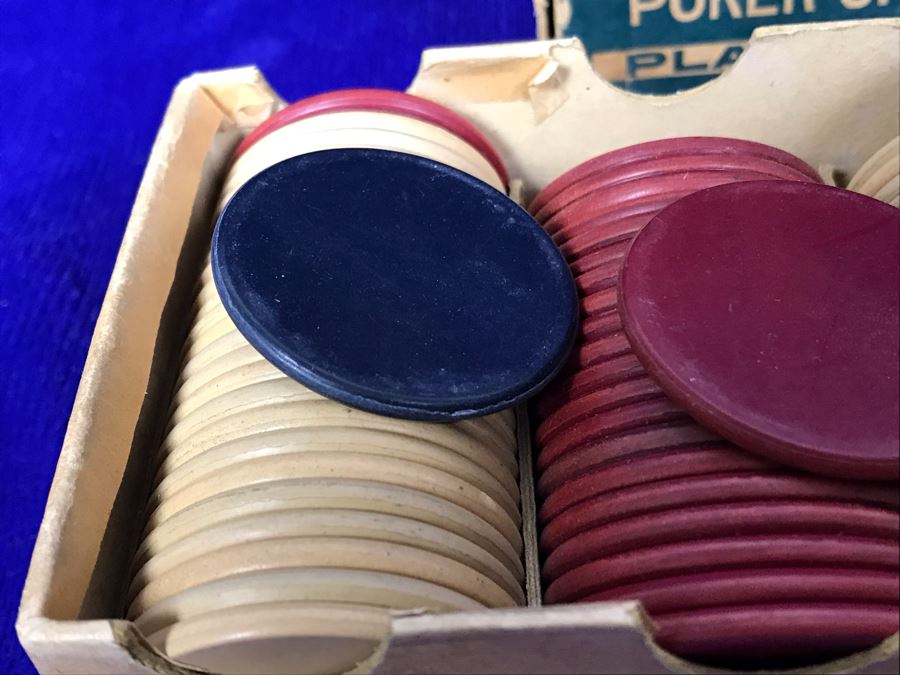 JUST ADDED - Vintage U.S. Poker Chips 1.5' With Box [Photo 7]