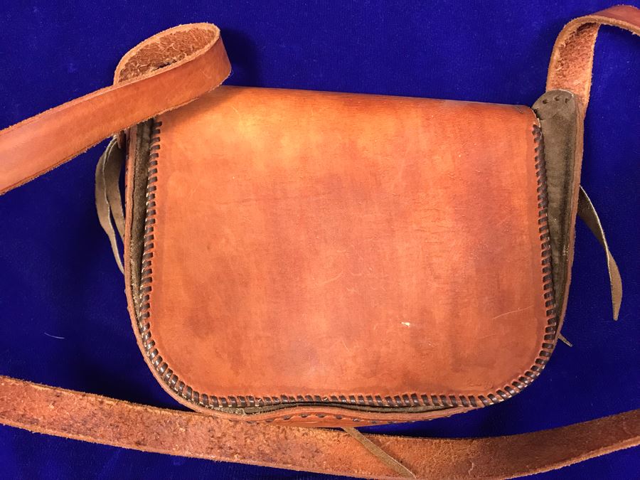 Indian Beaded Purse By Christiana And Tooled Leather Handbag [Photo 9]