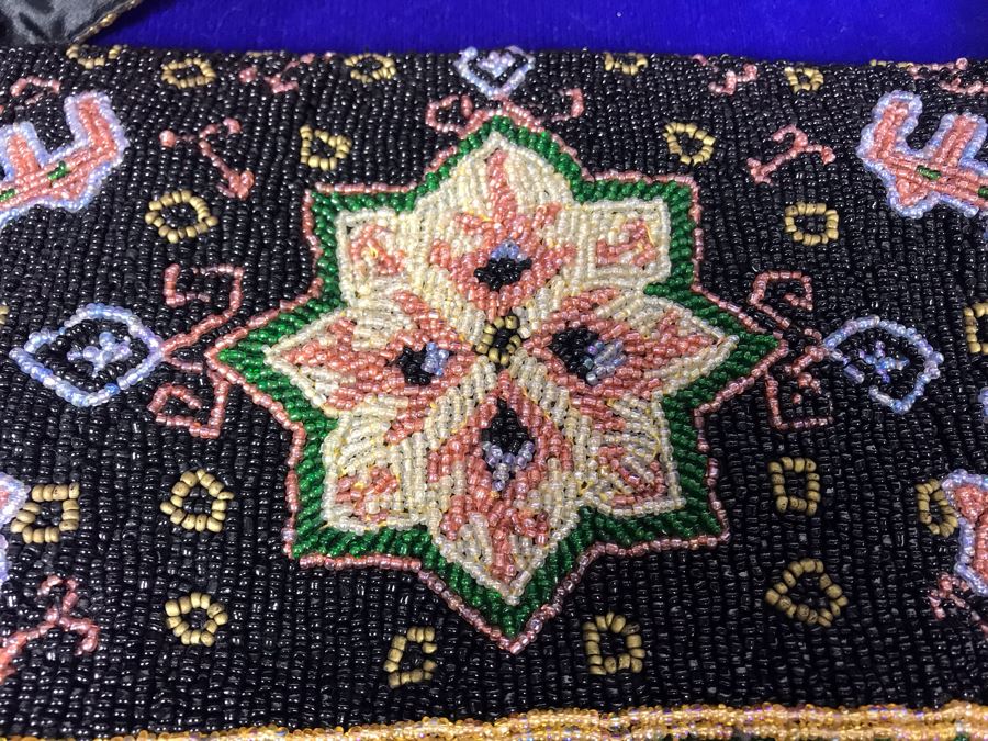 Indian Beaded Purse By Christiana And Tooled Leather Handbag [Photo 5]