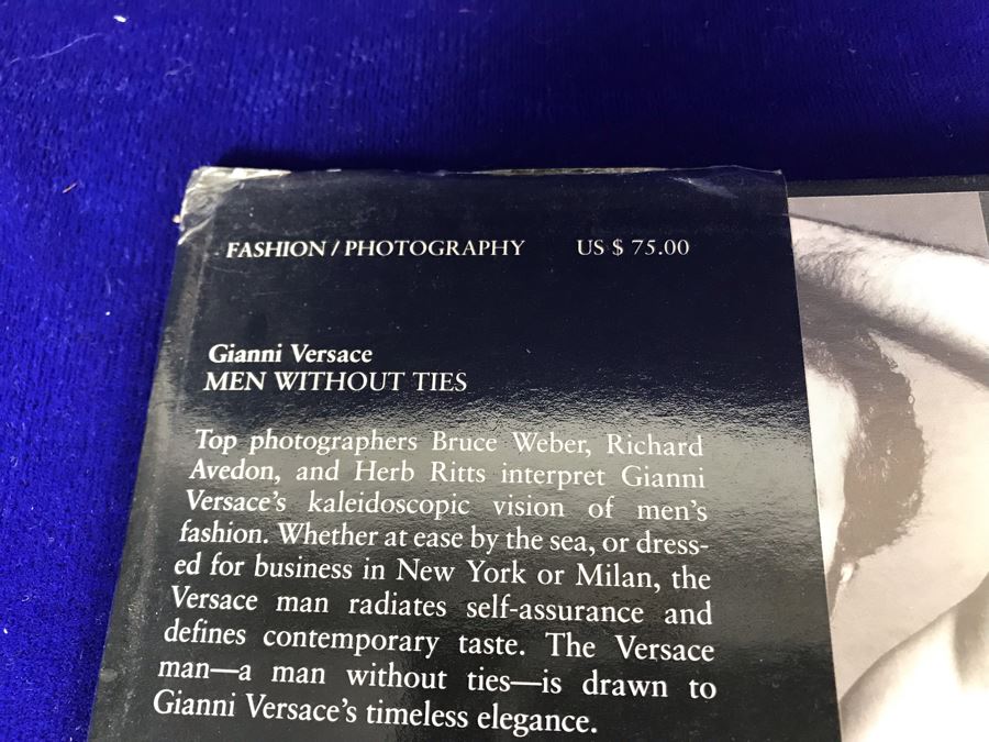 Large Hardcover Coffee Table Book Gianni Versace Men Without Ties Retails $75 [Photo 5]