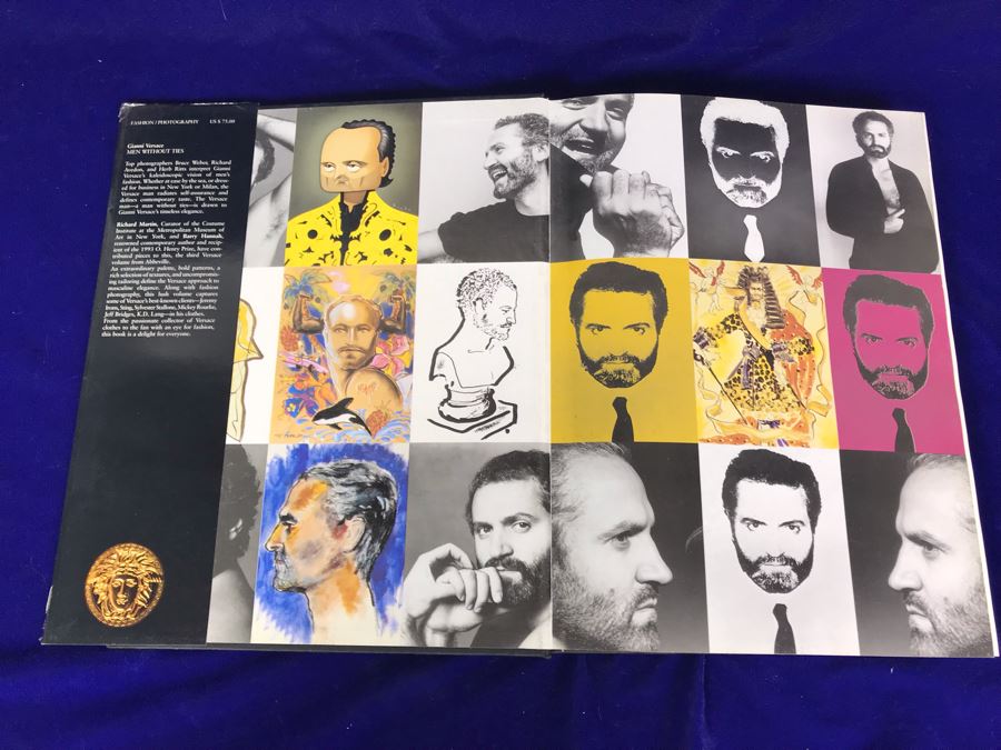 Large Hardcover Coffee Table Book Gianni Versace Men Without Ties Retails $75 [Photo 4]