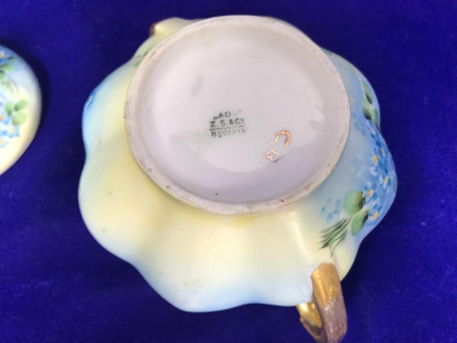 Pair Of Hand Painted Bavarian China Pieces [Photo 10]