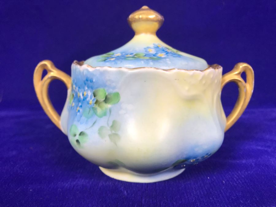 Pair Of Hand Painted Bavarian China Pieces [Photo 5]