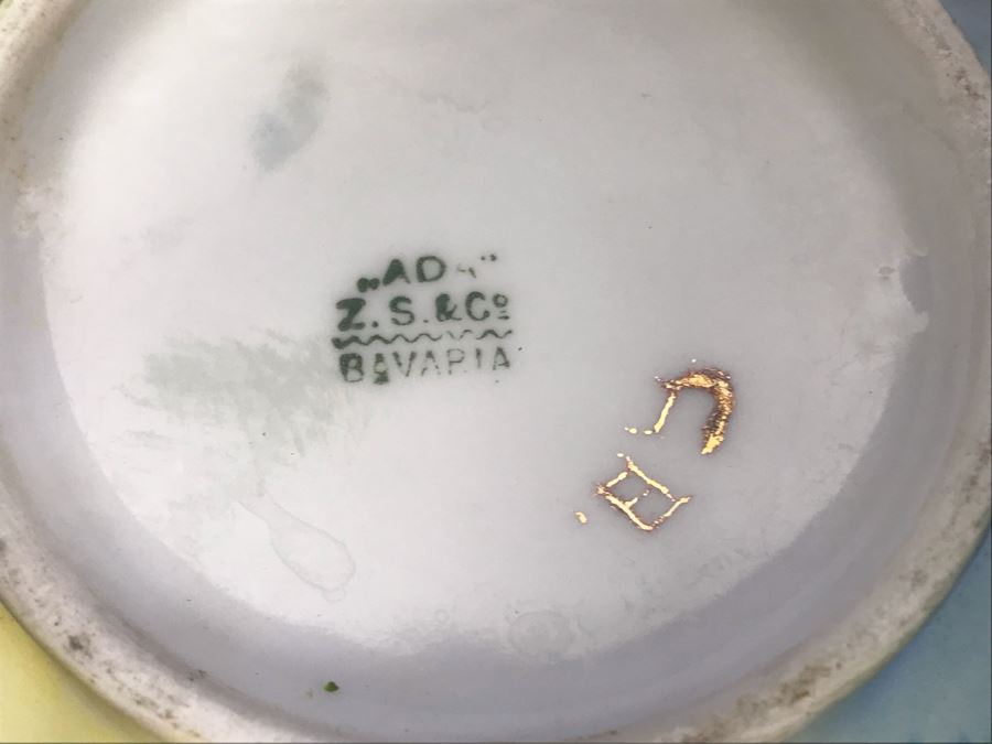 Pair Of Hand Painted Bavarian China Pieces [Photo 11]