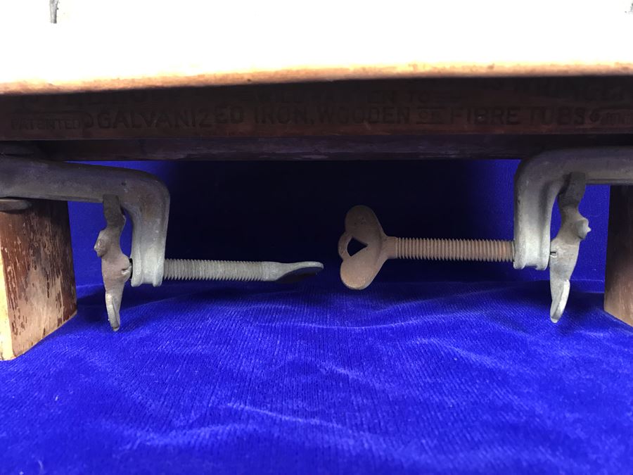 JUST ADDED - Vintage Anchor Brand Wooden Clothes Wringer [Photo 5]