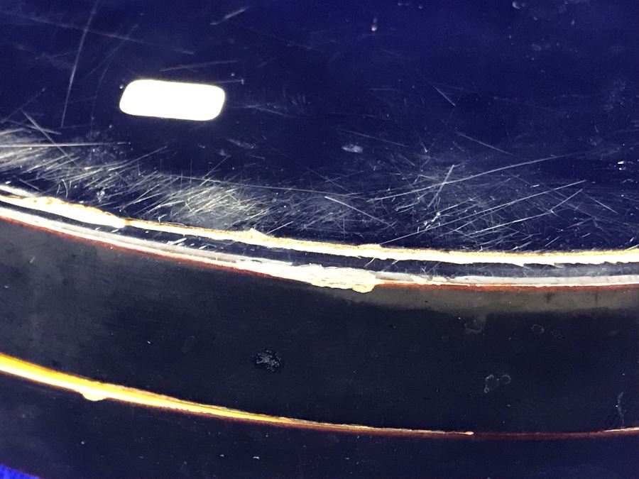 Stunning Vintage Asian Black And Gold Lacquer Divided Tray Box 12'R [Photo 25]