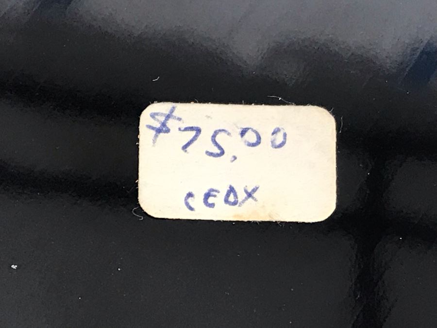 Stunning Vintage Asian Black And Gold Lacquer Divided Tray Box 12'R [Photo 17]