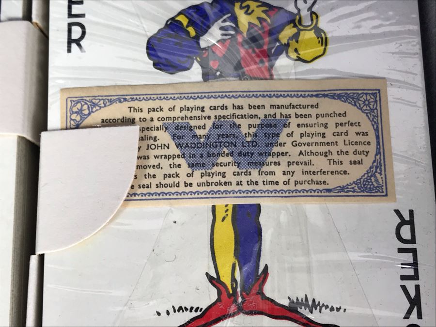 Vintage Sealed Dual Twin Boxed Set Pack Of William Shakespeare Playing Cards By John Waddington Ltd [Photo 3]