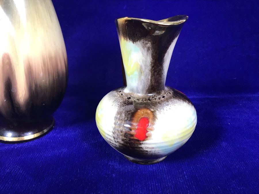 Vintage German Mid-Century Pottery Vase And Handled Pitchers [Photo 5]