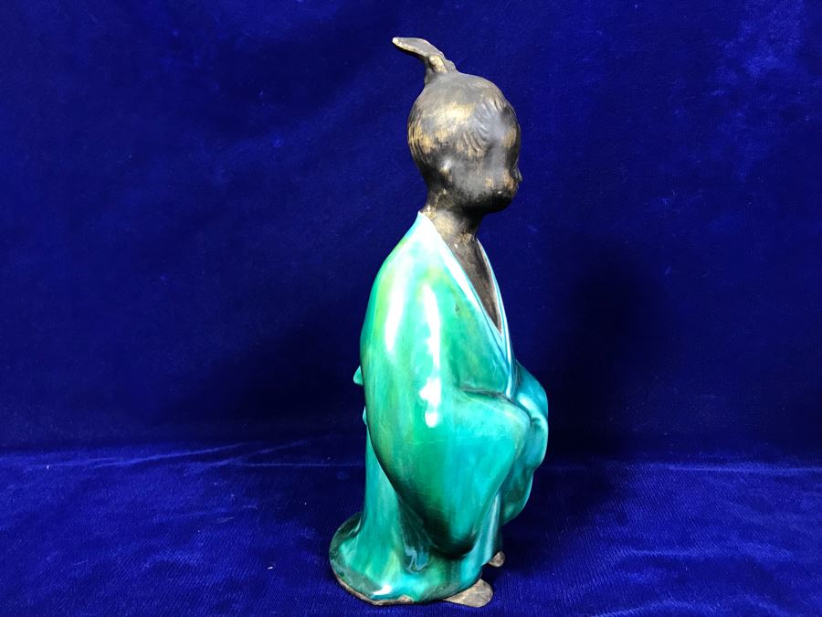 Vintage 1962 MCM Vohann Of California Asian Figurine 10'H [Photo 4]