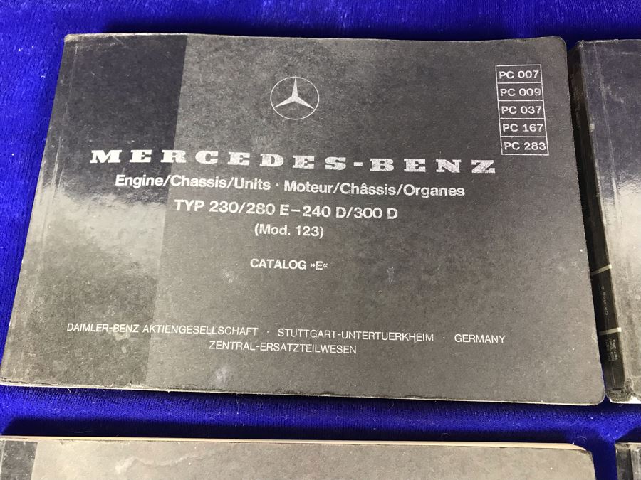 Set Of (4) Vintage Mercedes-Benz Catalog Books