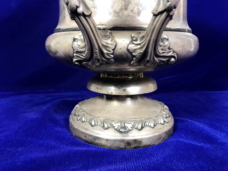 Antique Champagne Bucket Bearing Coat Of Arms 9.5'H [Photo 9]