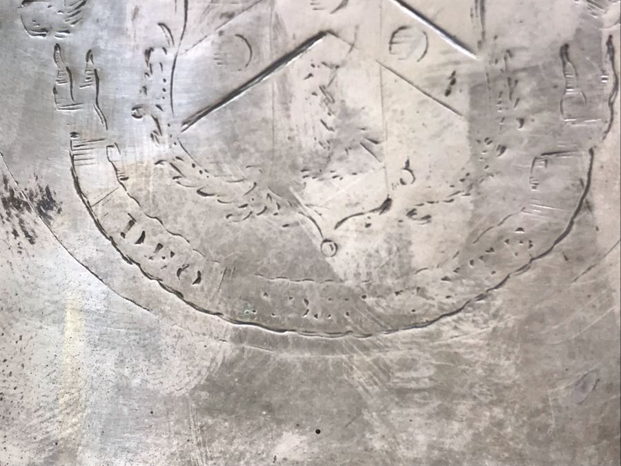 Antique Champagne Bucket Bearing Coat Of Arms 9.5'H [Photo 13]