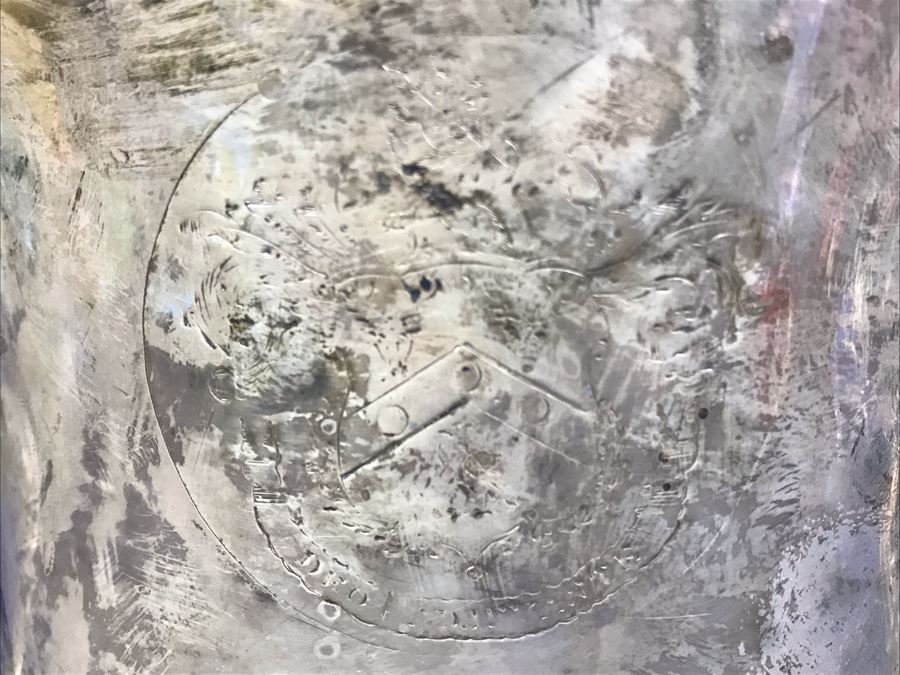 Antique Champagne Bucket Bearing Coat Of Arms 9.5'H [Photo 11]