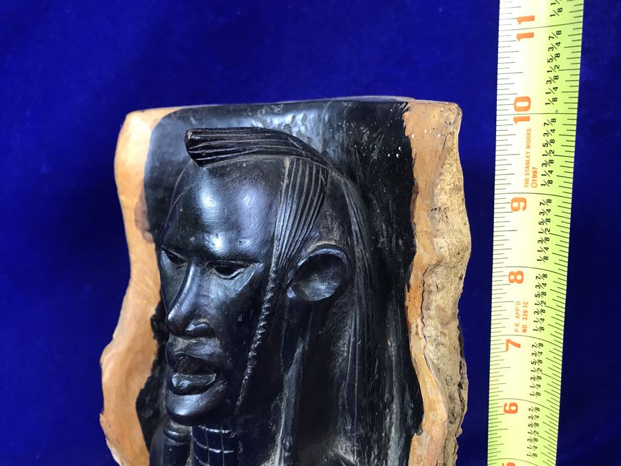 Vintage Ethnic Tree Trunk Figurine Carving 10'H [Photo 16]