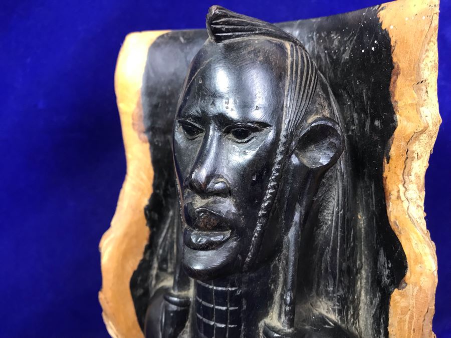 Vintage Ethnic Tree Trunk Figurine Carving 10'H [Photo 15]