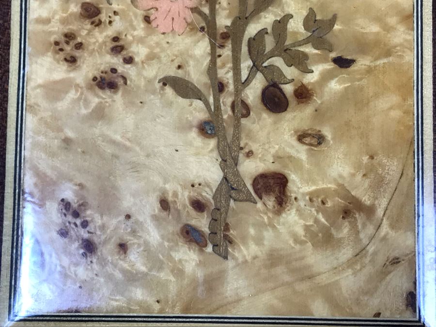 Pair Of Stunning Inlaid Wooden Wall Panels Floral Decoration Artwork 6' X 14' [Photo 7]