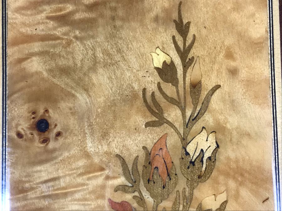 Pair Of Stunning Inlaid Wooden Wall Panels Floral Decoration Artwork 6' X 14' [Photo 8]