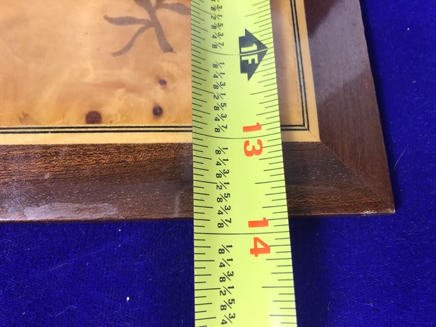 Pair Of Stunning Inlaid Wooden Wall Panels Floral Decoration Artwork 6' X 14' [Photo 12]