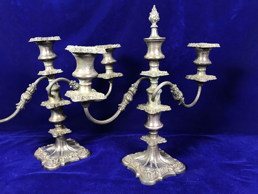 Pair Of Vintage Candelabras [Photo 3]