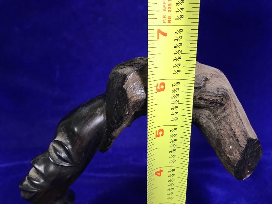 Carved Wooden Ethnic Figurine Sculpture 6.5'H [Photo 9]