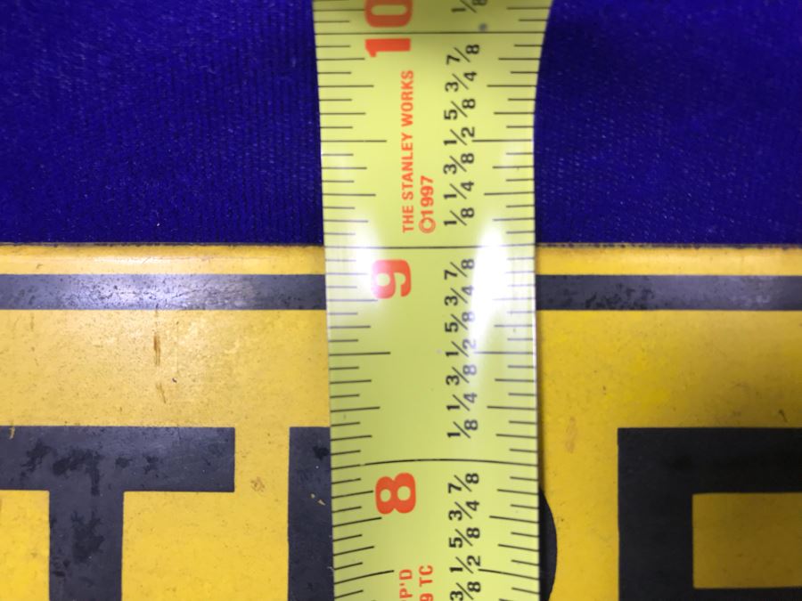 Old Porcerlain Metal Sign 'Trespassing - Loitering Forbidden By Law' 18' X 9' [Photo 6]