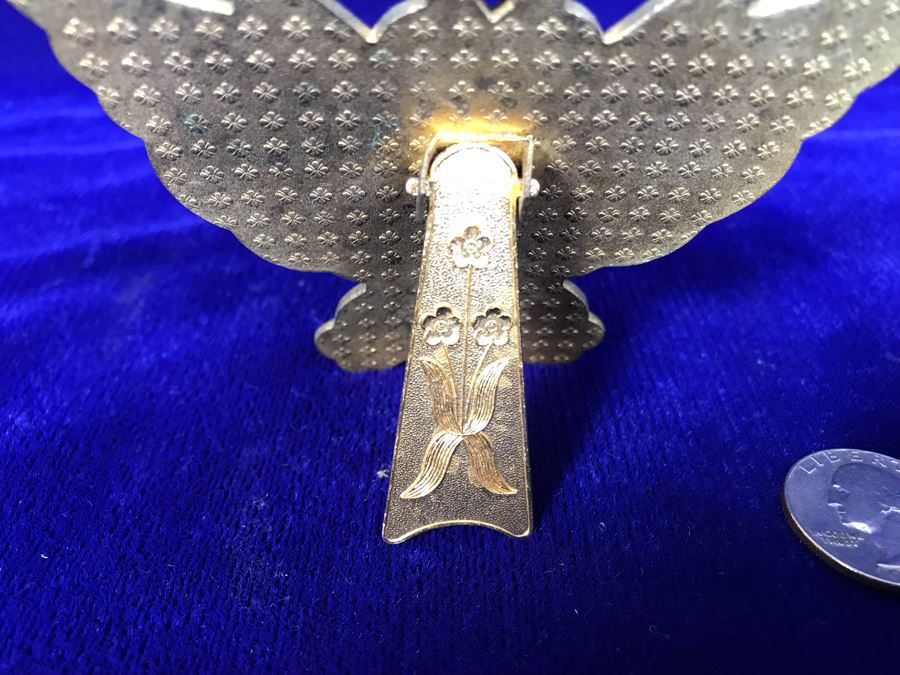 Vintage Cloisonne Butterfly Thermometer Stand [Photo 5]