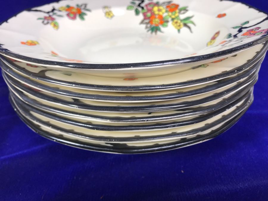 Vintage Royal Doulton China Set 'Woburn' Asian Pattern Made In England Apx 35+ Pieces [Photo 13]