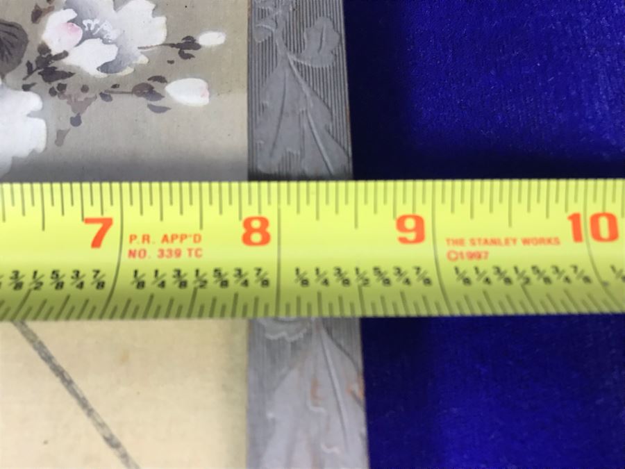 Vintage Original Signed Chinese Painting Featuring Black Crow Raven Bird On Tree Branch 8' X 14' [Photo 16]