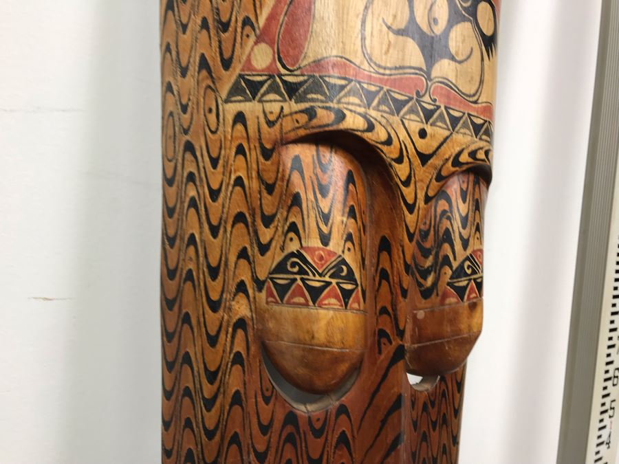 Large Hand Carved Indonesian Mask 36'H [Photo 7]