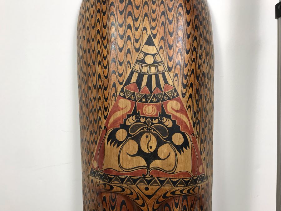 Large Hand Carved Indonesian Mask 36'H [Photo 4]