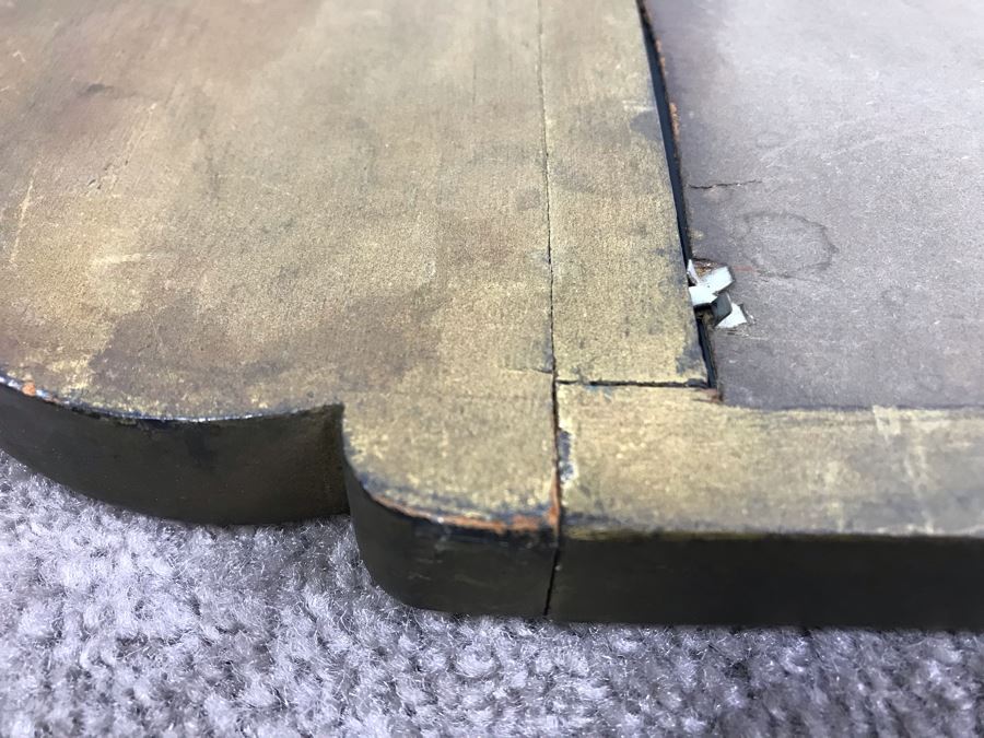 Stunning Vintage Chinese Relief Carved Wooden Gilded Wall Mirror 27' X 12' [Photo 22]