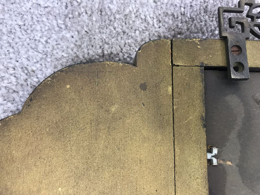 Stunning Vintage Chinese Relief Carved Wooden Gilded Wall Mirror 27' X 12' [Photo 23]