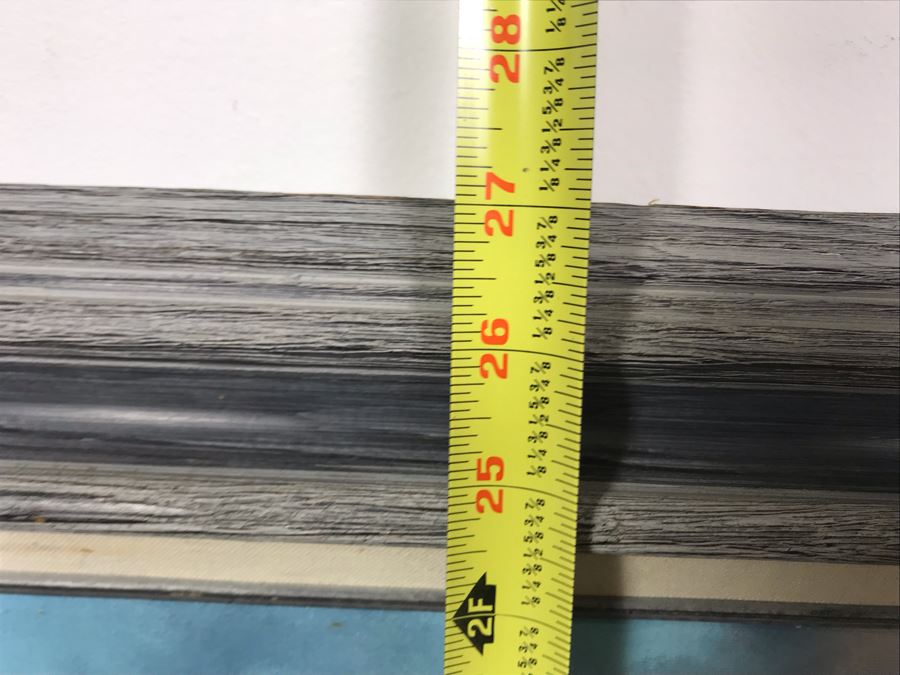 Framed Original Oil Painting Of Shoreline Crashing Waves By Bobbi Harrington After Garin 36' X 27' [Photo 11]