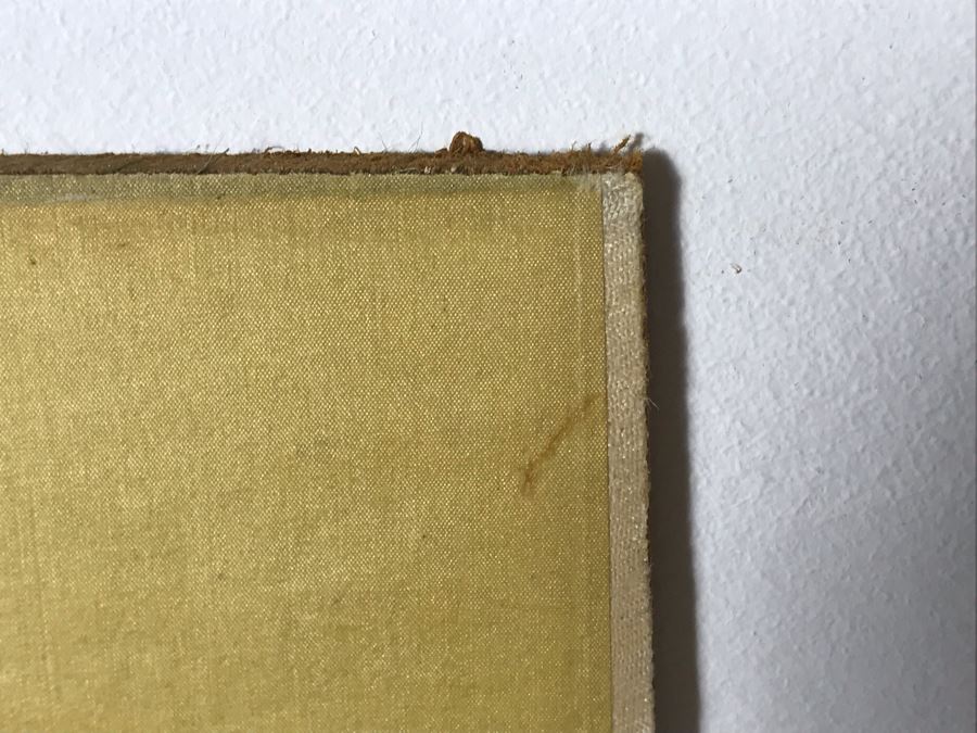 Original Chinese Silk Painting Of Red Crowned Cranes Mounted To Board 19' X 42' [Photo 14]