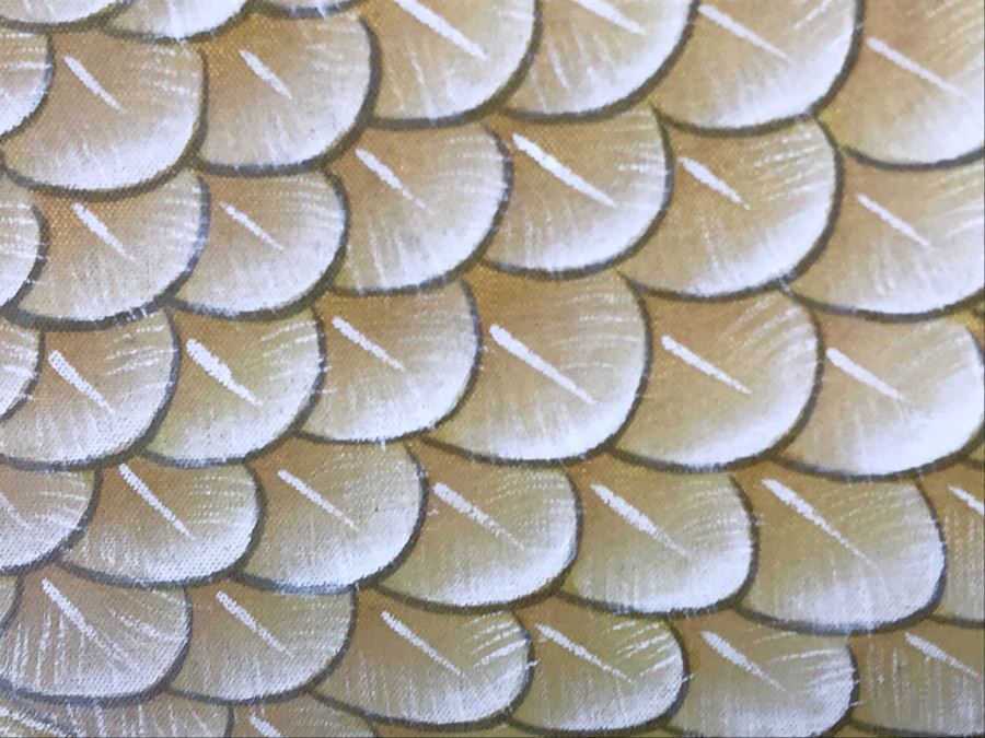 Original Chinese Silk Painting Of Red Crowned Cranes Mounted To Board 19' X 42' [Photo 4]