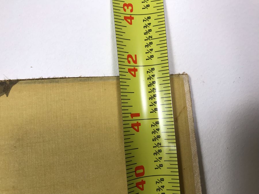 Original Chinese Silk Painting Of Red Crowned Cranes Mounted To Board 19' X 42' [Photo 18]