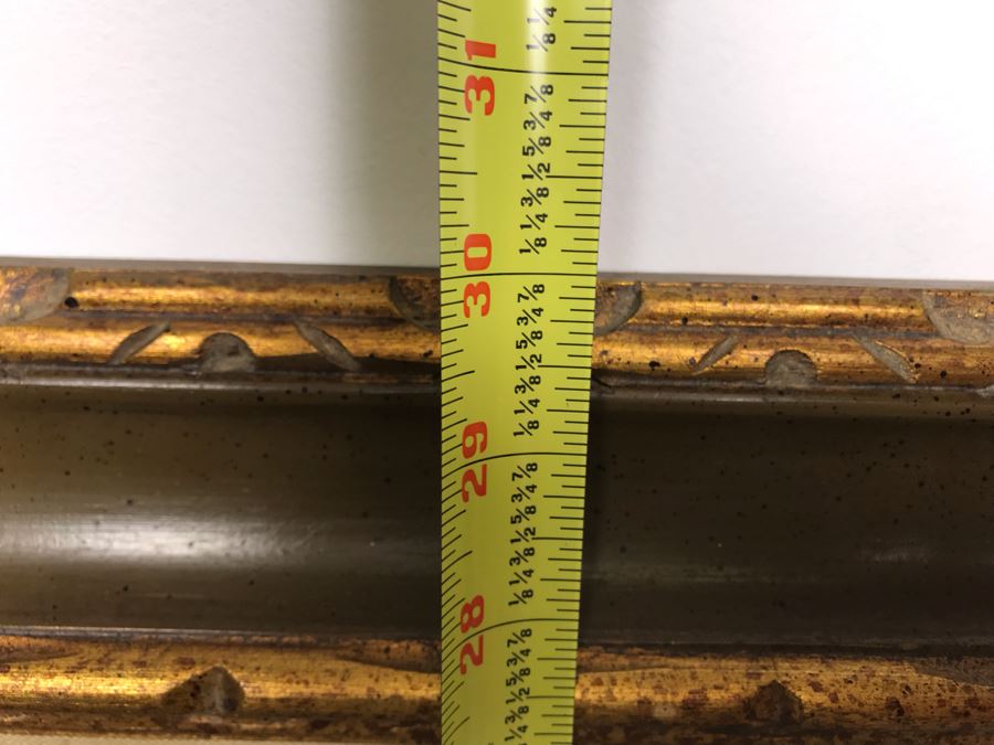 Framed Original Signed Oil Painting Surrealist Architectural Ruins By R. Green 36' X 30' [Photo 8]