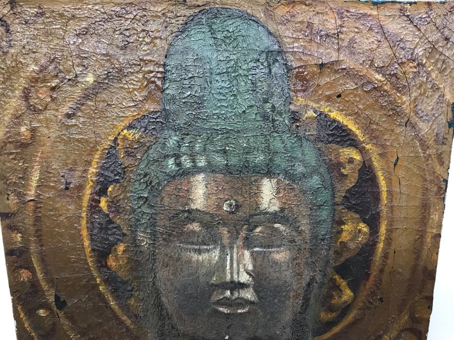 Old Original Buddha Painting 13' X 18' [Photo 4]