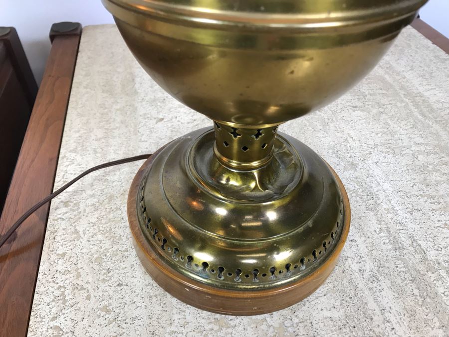 Pair Of Vintage Electrified Oil Lamps [Photo 7]