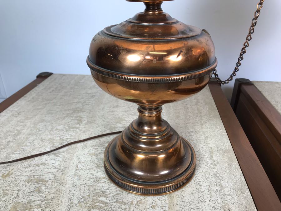 Pair Of Vintage Electrified Oil Lamps [Photo 9]