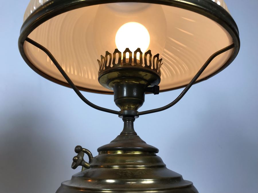 Pair Of Vintage Electrified Oil Lamps [Photo 6]
