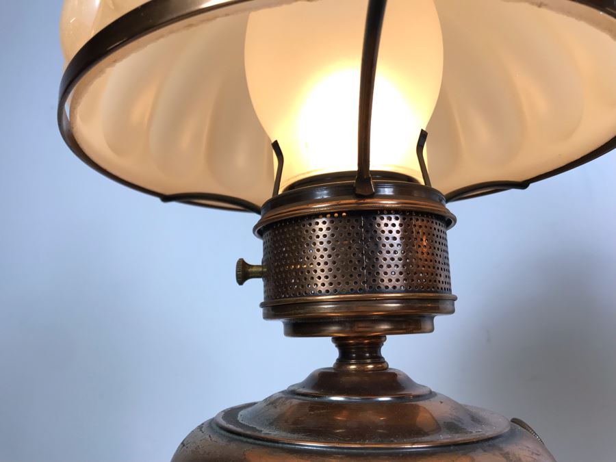 Pair Of Vintage Electrified Oil Lamps [Photo 10]