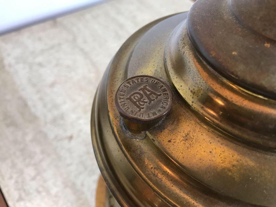 Pair Of Vintage Electrified Oil Lamps [Photo 13]