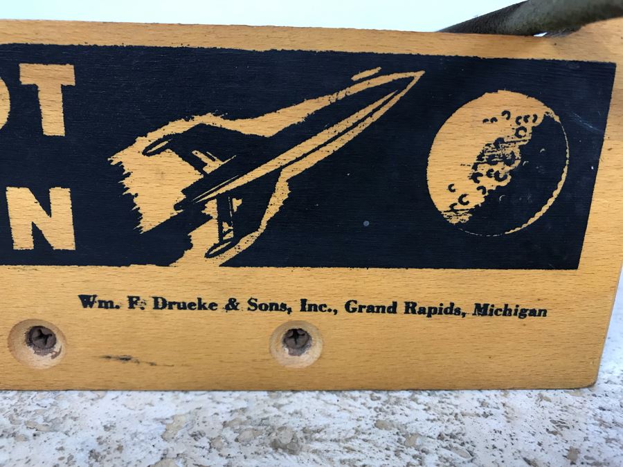 Vintage Original 1959 Shoot The Moon Space Game By Wm. F. Drucke & Sons, Grand Rapids, Michigan 19'L [Photo 6]