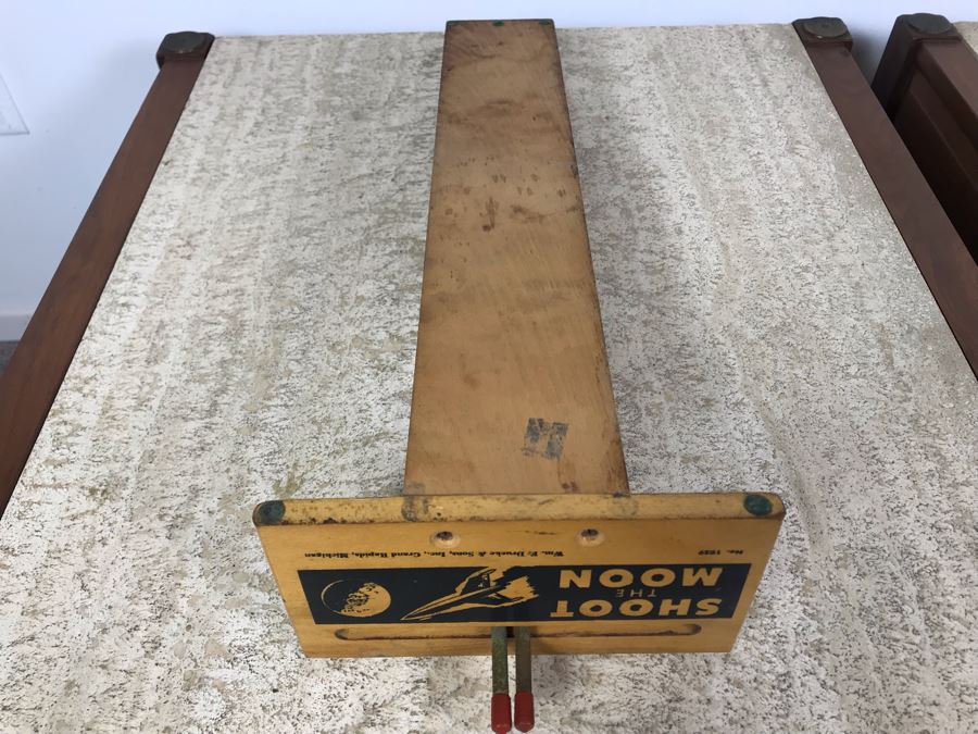 Vintage Original 1959 Shoot The Moon Space Game By Wm. F. Drucke & Sons, Grand Rapids, Michigan 19'L [Photo 14]